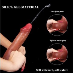 Ультрареалистичный дилдо CompanionX двойной плотности с имитацией эякуляции 20,5х4 см