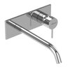 Cezares LEAF-BLI1-L-01-W0 Смеситель для раковины встраиваемый, однорычажный, излив и ручка на единой площадке, длина излива 23 см, исполнение Хром