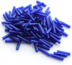 Стеклярус Тохо 9 мм 0008DF синий матовый