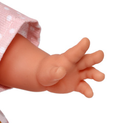 Munecas Antonio Juan Кукла озвученная Ава в сером, 30 см, плачет, мягконабивная (13145)