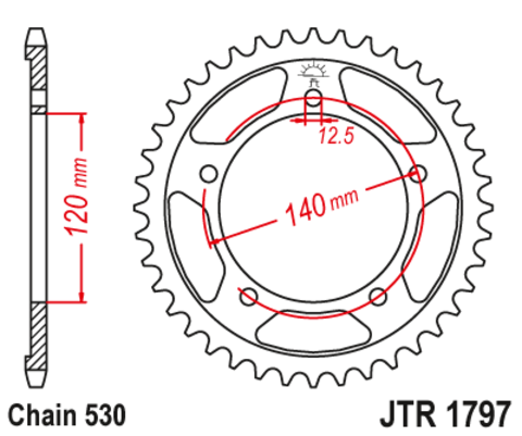 Звезда ведомая JTR1797.43