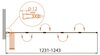 Шторка на ванну Cezares RELAX-V-5 RELAX-V-5-120/140-C-Bi