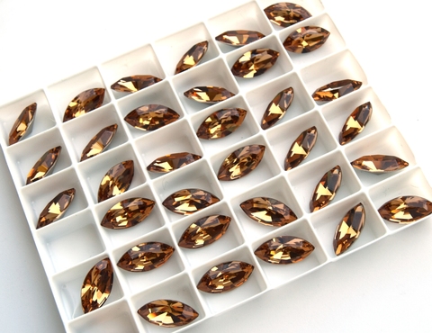 Лодочки 15*4 мм Light Colorado Topaz