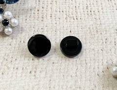 Пуговицы блузочные "карамелька" на ножке, d 11 мм, чёрный