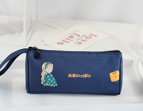 Penal \ Пенал \ Pencil bag girl blue