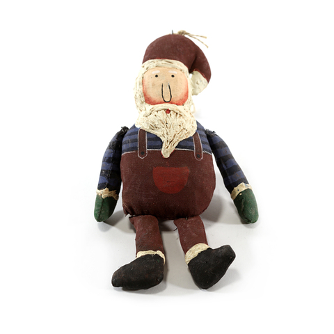 ЕЛОЧНАЯ ИГРУШКА CANVAS SANTA WITH RED JUMPER