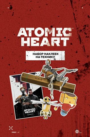 Atomic Heart. Набор наклеек на технику