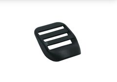 Пряжка-крыло 3-х щелевая, пластик, 2,5 см, 4,12 гр, чёрный