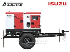 Дизельный генератор Азимут ЭД-25-Т400-2РКМ28 Isuzu на шасси в кожухе с автозапуском