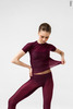 Translucent Rashguard t-shirt | wine