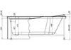 Aquanet 242163 Панель фронтальная L150 H53 K черная (242163)