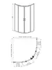 Aquatek AQ ARI RO 09020GM AQ ARI RO 09020GM Душевой уголок 1/4 круга, двери раздвижные 900x900x2000, профиль оружейная сталь, стекло прозрачное