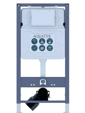 Aquatek INSP-0000001 INSP-0000001 Aquatek Pneumo S50 Монтаж рама пневматическая для подв унитаза1130*530*100+звукоизоляцион прокладка