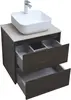 Aquanet 287894 Компл.2 - Тумба Nova Lite 60 2 ящ. цв. дуб черный (287894)