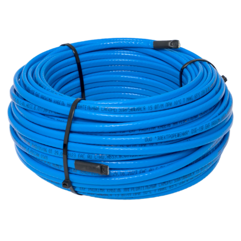 Кабель нагревательный саморегулирующийся DSE-15F (15 Вт/м) 200 м, фторполимер EKF