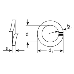 ЗУБР DIN 127, 3 мм, 160 шт, пружинная шайба (4-303856-03)