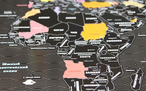 Скретч карта мира True Map Plus Noir