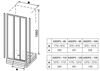 Ravak 00V40U02ZG ASDP3-80 сатин+Грапе