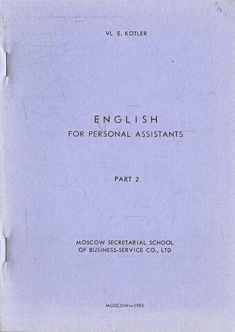 English for personal assistans. Part 2