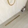 RGW 79215460-06 Душевой трап RGW SDR-54Gb-60 однолинейный щелевой 600 Золото браш ? 50 мм сифон + ножки, под плитку