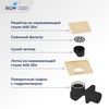 RGW 60210110-06 Душевой лоток Drain Leo-01-10 квадрат 100*100 Золото браш ? 50 мм