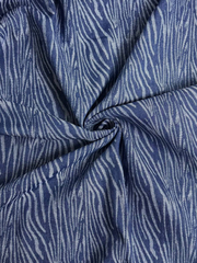 Джинс жаккард синий/голубой, линии BST3848