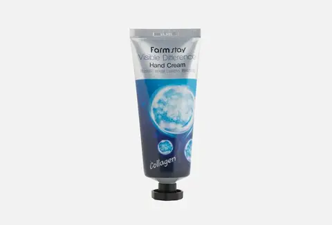 Farmstay Крем для рук с коллагеном collagen visible difference hand cream, 100 мл