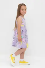 платье  для девочки  КР 5867/пастельно-лиловый,позитив к541