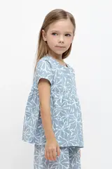 фуфайка  для девочки  КР 302421/пыльно-синий,блики на воде к467