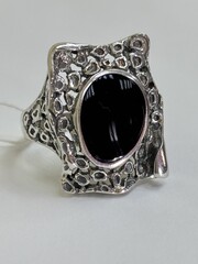 Нуар (кольцо из серебра)