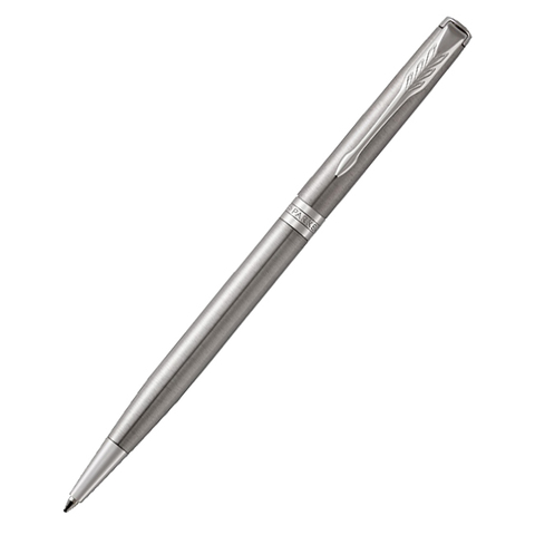 Parker Sonnet Core - Stainless Steel GT SLIM, шариковая ручка, M, BL*