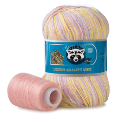 Пряжа "Норка" длинноворсовая, Пух норки-90% Полиамид-10%