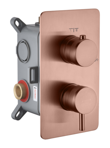 Boheme 135-2-CB Смеситель встроенный однорычажный 2-х проходной CELL COPPER BRUSHED