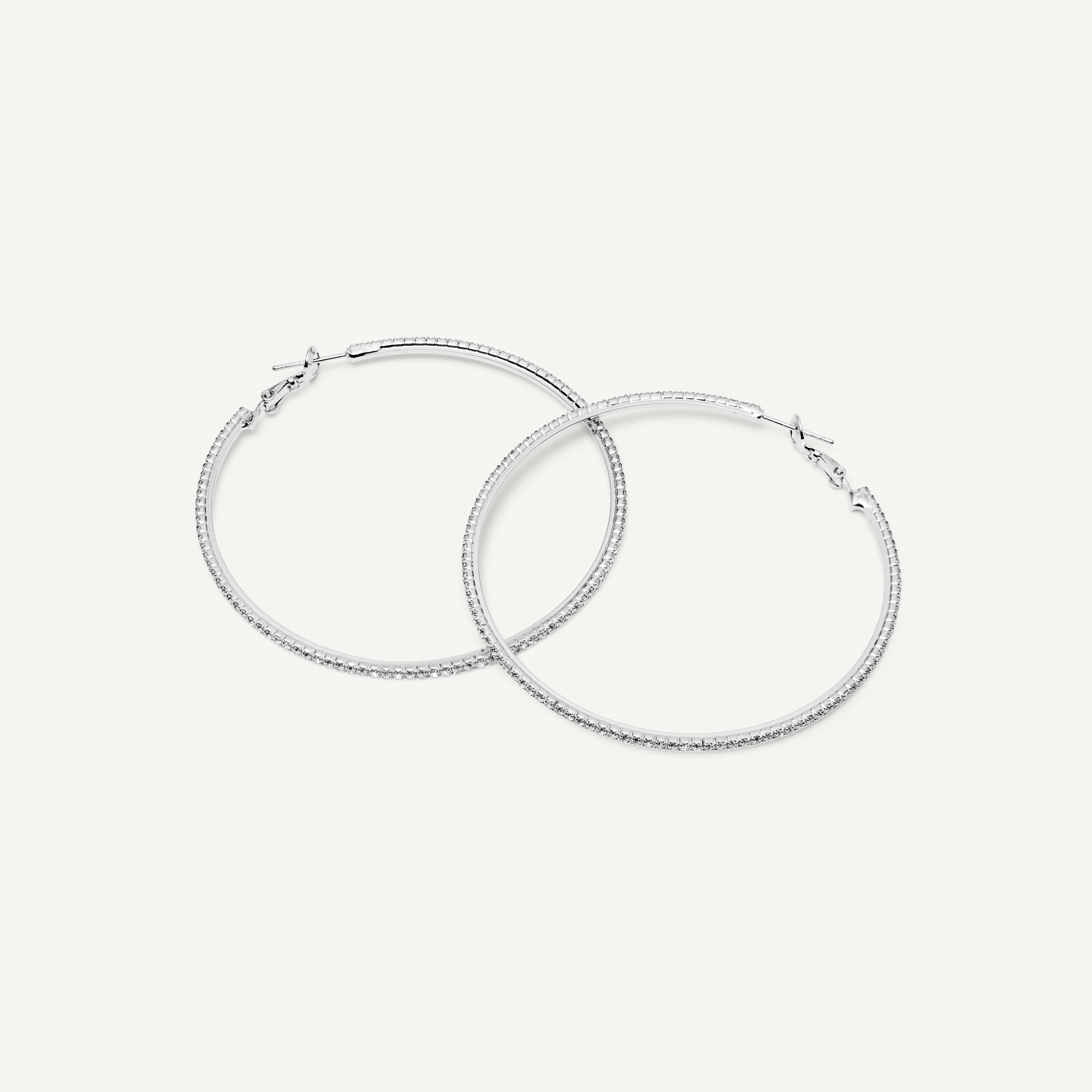 Серьги Diamond Line Earrings - Silver