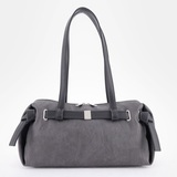 Сумка Саломея 2032 македония серый + черный