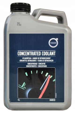 VOLVO Антифриз синий концентрат Concentrated Coolant 4L 31439721