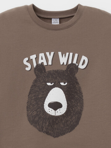 пижама  для мальчика  К 1567/сосновая кора,бурый мишка