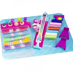 
          Набор для создания украшений Alingar, 370х280х80мм,"Diy name bracelet",станок, замки, мулине, шнуры, декор, пл.игла, карт.уп