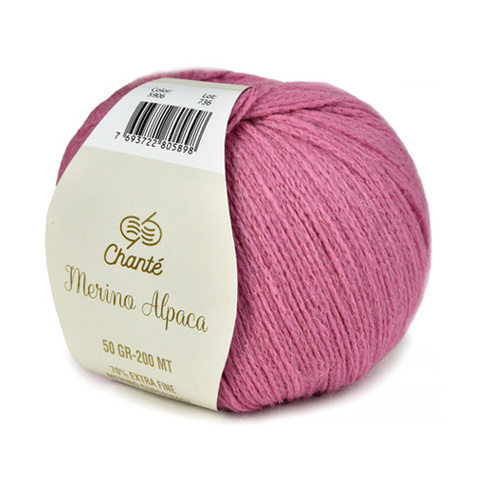 Chanté Merino Alpaca (70% экстрафайн супервош шерсть мериноса, 18% полиамид, 12% альпака, 50гр/250м)