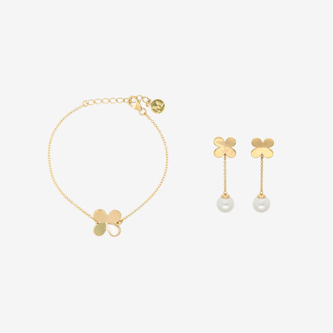 Подарочный комплект Majorica: серьги и браслет Ayanti