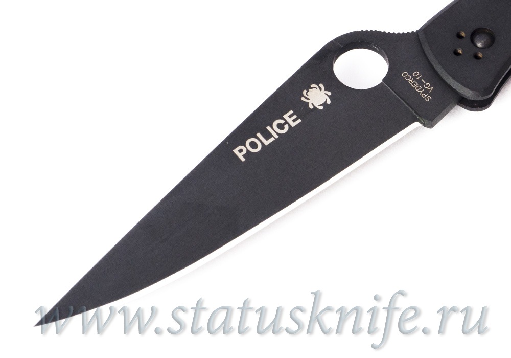 Нож Spyderco Police C07BKP Full Black Tactical