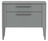 Тумба прикроватная Type 2 ящика ширина 60 см (серый)