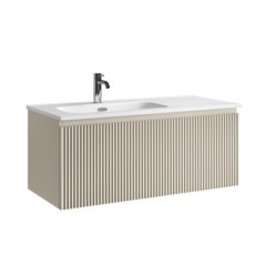 Sancos SNR1.0100LCE Тумба подвесная SANCOS Snob R 1.0 995х445х406, c одним ящиком оснащенным доводчиками, Beige Soft , арт.SNR1.0100LCE фото