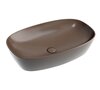 Ceramica Nova Element CN6049MDB Умывальник чаша накладная овальная, 60x38, цвет: темно-коричневый матовый