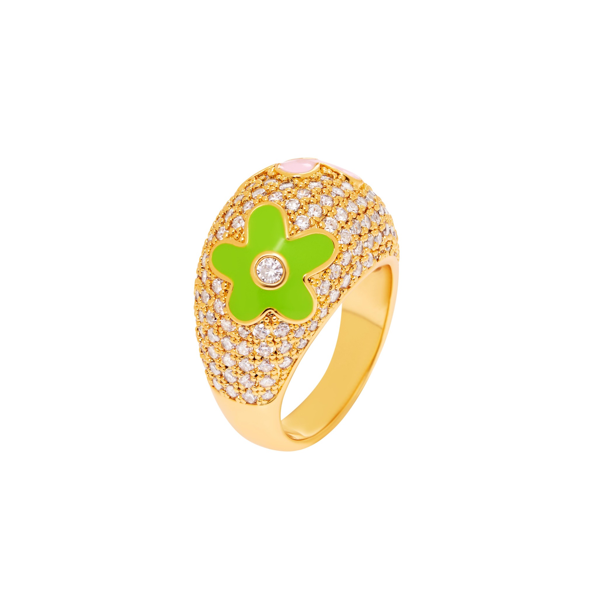 NOTTE Кольцо Flower Lover Dome Ring – Gold цена и фото