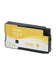 Струйный картридж Sakura 3ED69A (№712 Yellow) для HP DesignJet T210/T230/T250/T630/T650/DesignJet Studio, желтый, водорастворимый тип чернил, 29 мл.