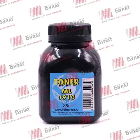 Тонер БУЛАТ ML-1910 для Samsung ML-1910, ML-2950 (Чёрный, банка 85 г)