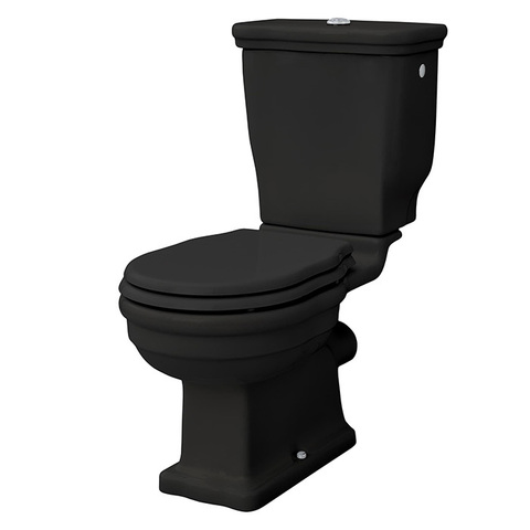 HEV004 03 00 nero Artceram HERMITAGE Унитаз напольный 71х36хh38,5см, (чаша моноблока), слив в стену, с крепежом, цвет: черный глянцевый