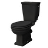 HEV004 03 00 nero Artceram HERMITAGE Унитаз напольный 71х36хh38,5см, (чаша моноблока), слив в стену, с крепежом, цвет: черный глянцевый