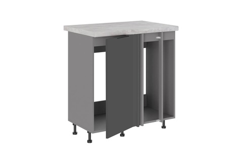 Брауни МП-850 шкаф под мойку (Стол под мойку (прямой угол) одна створка+2 фальшпанели)